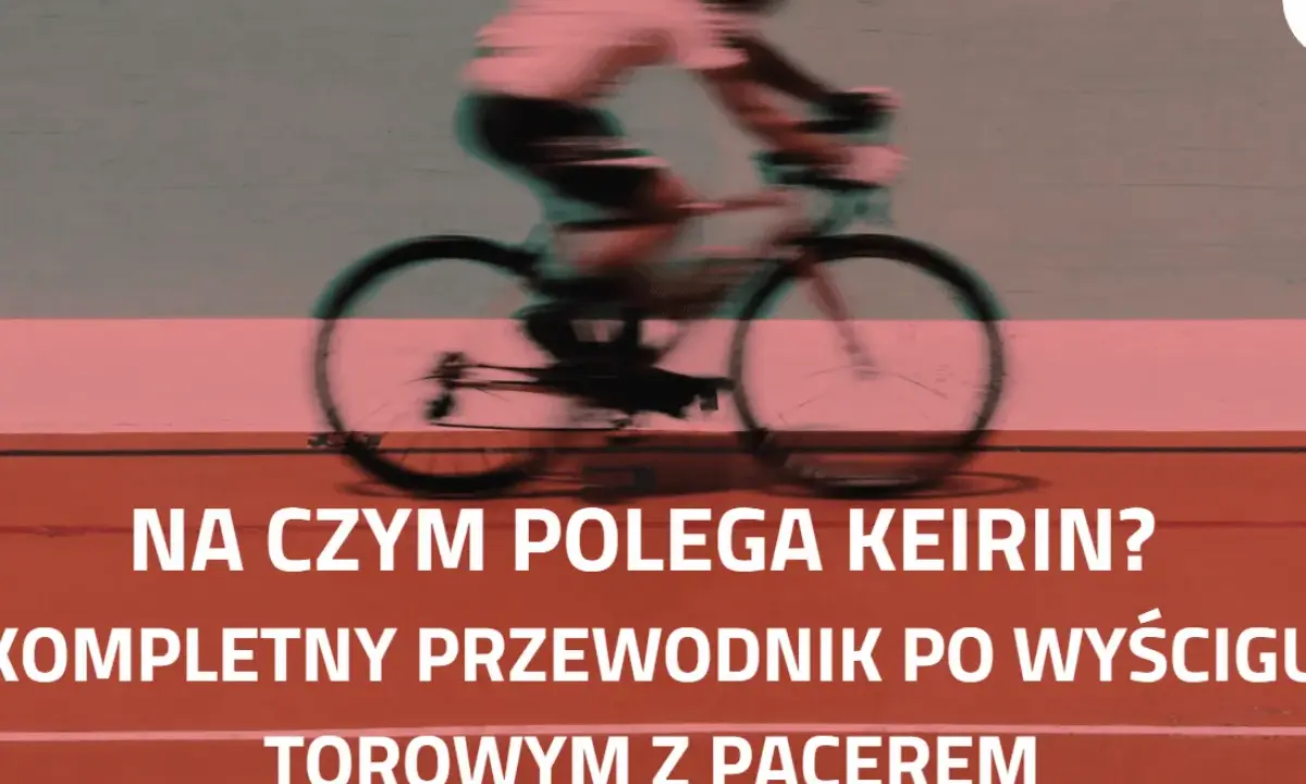 Kolarz w ruchu na torze kolarskim. Poznaj zasady keirin, wyścigu torowego z pacem.