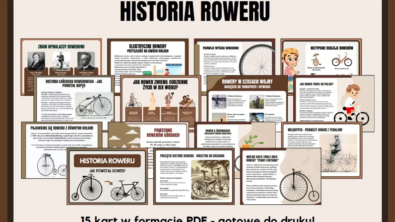 Historia roweru klasa 4: od wynalazców po rowery górskie i elektryczne. Odkryj ewolucję jednośladów!