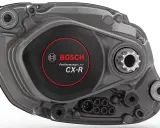 Silnik rowerowy Bosch Performance Line CX-R, szary, z logo Bosch.
