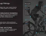 Kobieta na rowerze podczas sesji bike fitting. Dopasowanie roweru do ciała poprawia komfort i zapobiega bólom.