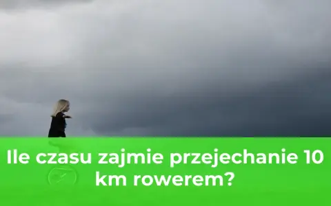 Dziewczynka na monocyklu pod burzowym niebem. Ile czasu zajmie przejechanie 10 km rowerem?