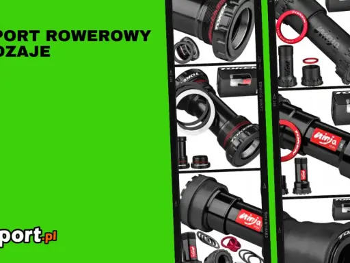 Różne rodzaje suportów rowerowych marki Token i Ninja.