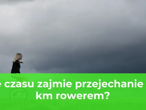 Dziewczynka na monocyklu pod burzowym niebem. Ile czasu zajmie przejechanie 10 km rowerem?