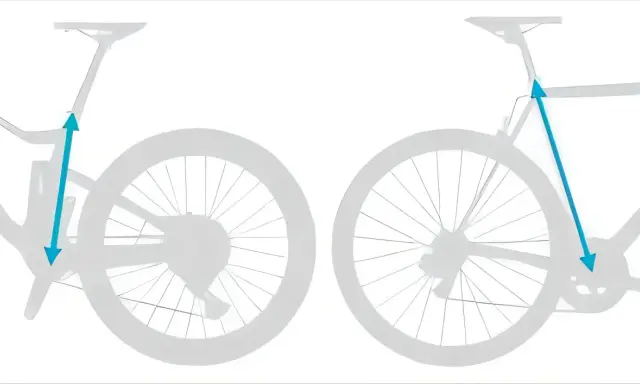 Schemat rowerów z zaznaczonymi wymiarami. Rama 48 cm na jaki wzrost? Sprawdź dopasowanie roweru.